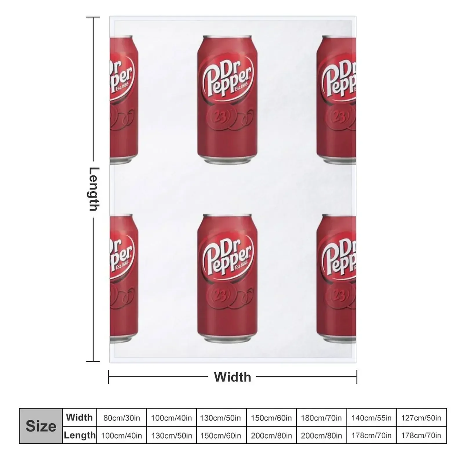 dr. pepper Throw Blanket Bed Personalized Gift Travel Soft Big Blankets