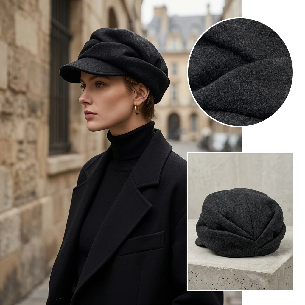 Beret French Wool - Topi Beret Musim Dingin yang Modis