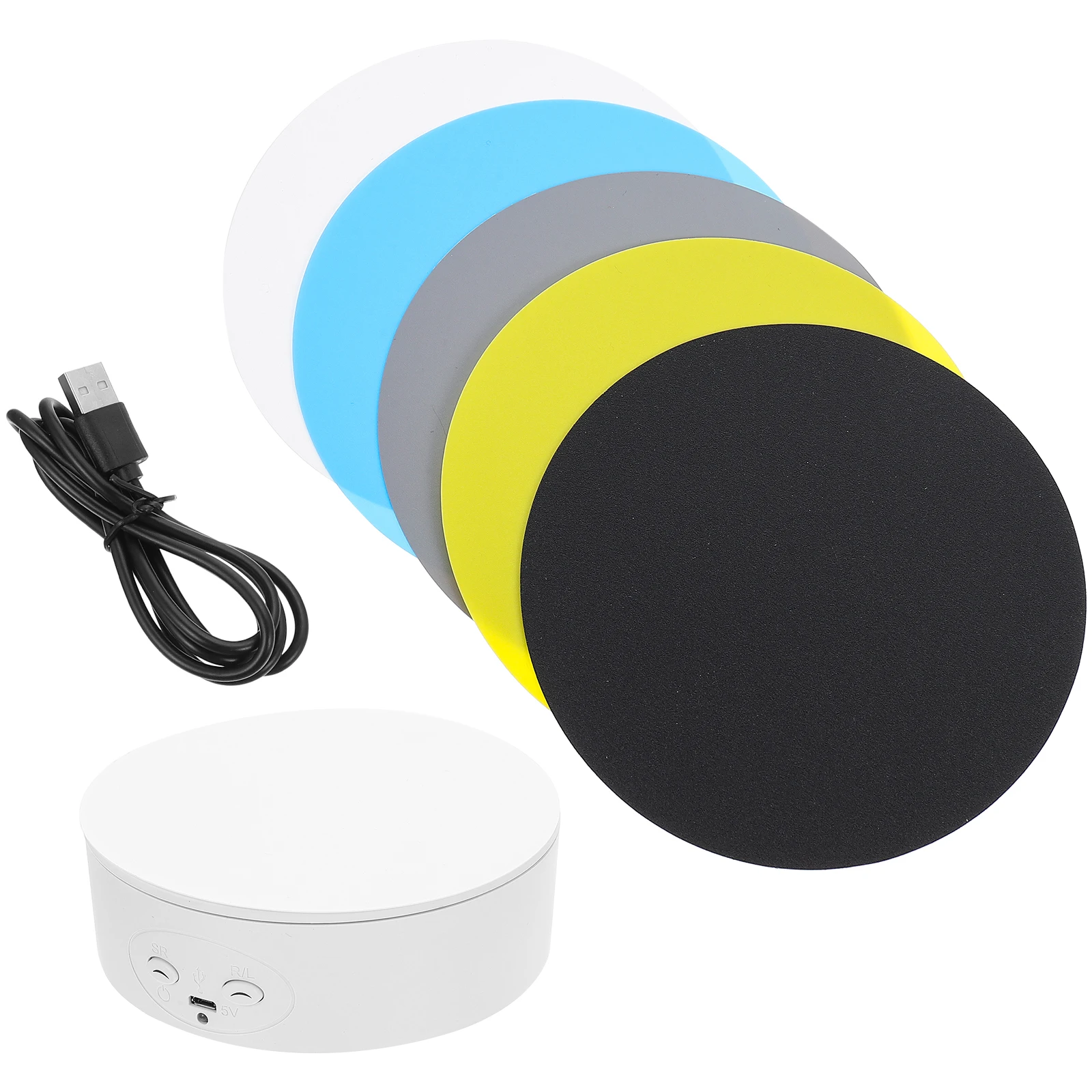 

Panoramic Display Stand Automatic Rotating Turntable Strong for Photography Jewelry Watch Digital Product Shampoo Glass