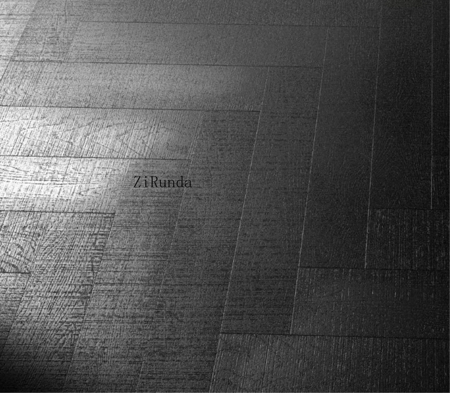 Versi khusus dari parket kayu ek berbentuk khusus yang dibuat tangan, lantai kayu yang dipotong sempurna untuk kehidupan kontemporer.