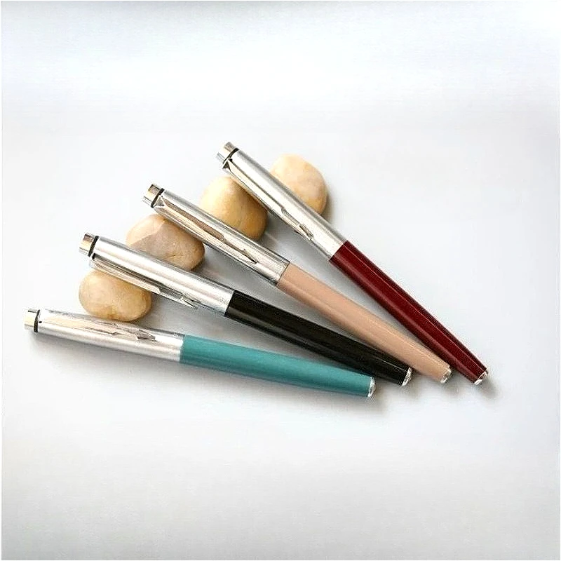 Low Dsicount Wingsung Black Colors Fountain Pens Hooded Nib 0.5F Calligraphy Pen Ink Cartridges Water-Based for Art Lettering