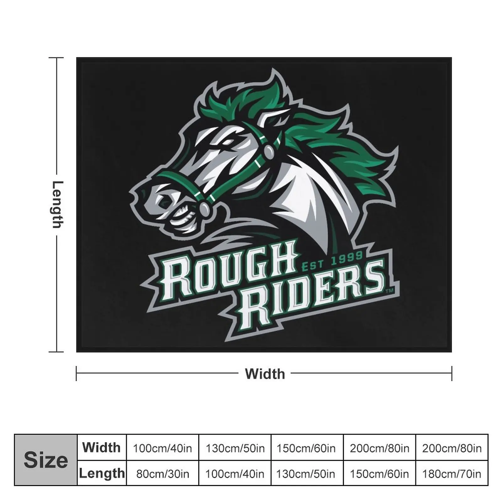 Cedar Rapids RoughRiders Throw Blanket Stuffeds Soft Beds Blankets