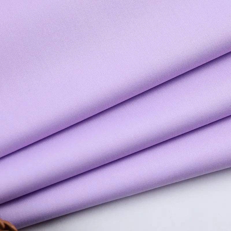 

New ultra-fine denier high-density fine diagonal elastic shirt fabric for women's plain shirts school uniforms and dresses