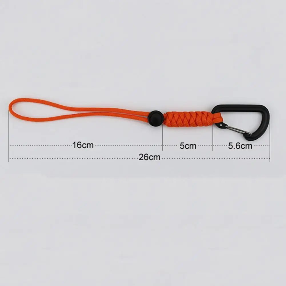 Carabiner Key Hook Stable High Elastic Tension Carabiner Clip Good Load-bearing Nylon Backpack Buckle Outdoor Accessories