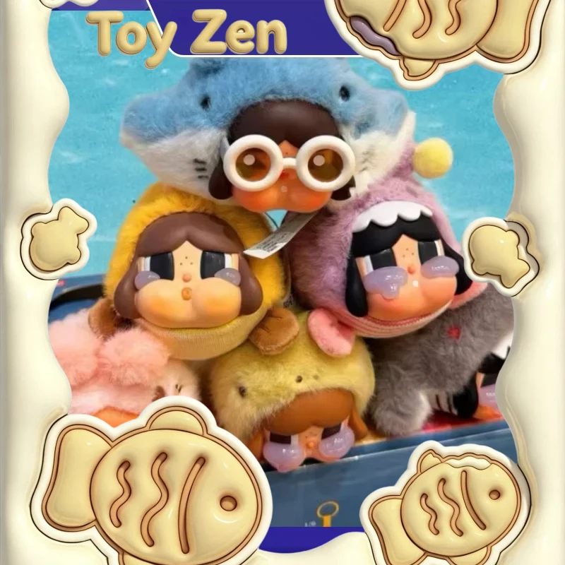 

HOT POP MART Crybaby Cry Me An Ocean Series Blind Box Soft Furry Pendant Keychain Cute Birthday Mystery Toy Gift Customized