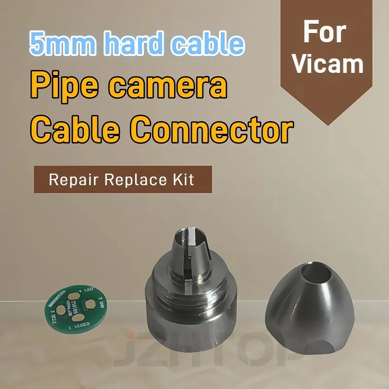 

4Pin 5mm Cable Repair Kit Connector Replacement For Vicam Pipe Inspection Camera System Broken