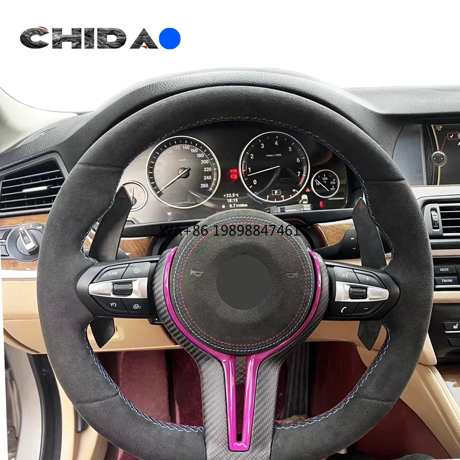 

All Alcantara Suede Sports Steering Wheel for BMWs E46 E60 E70 E90 E91 F10 F18 F30 F34 F20 F22 F01 F02 X1 X3 X5 X6 M3 M5