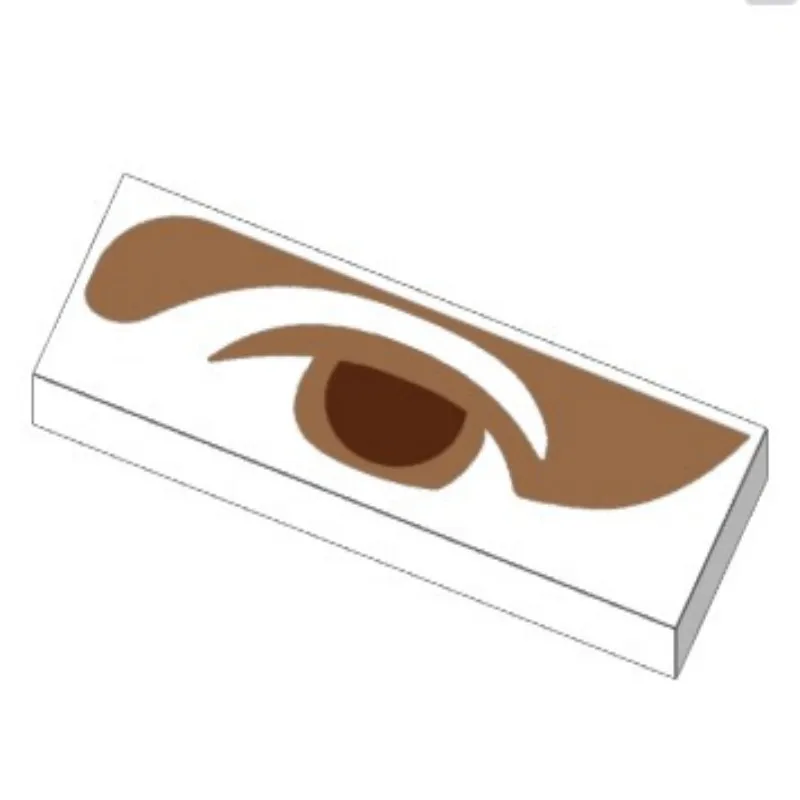 10pcs Building block part 63864 print can be customized with a 1 by 3 flat color and pattern