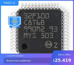 

100% новый 5 шт. STM32F100C8T6B 32F100C8T6B LQFP48 новый модуль в наличии