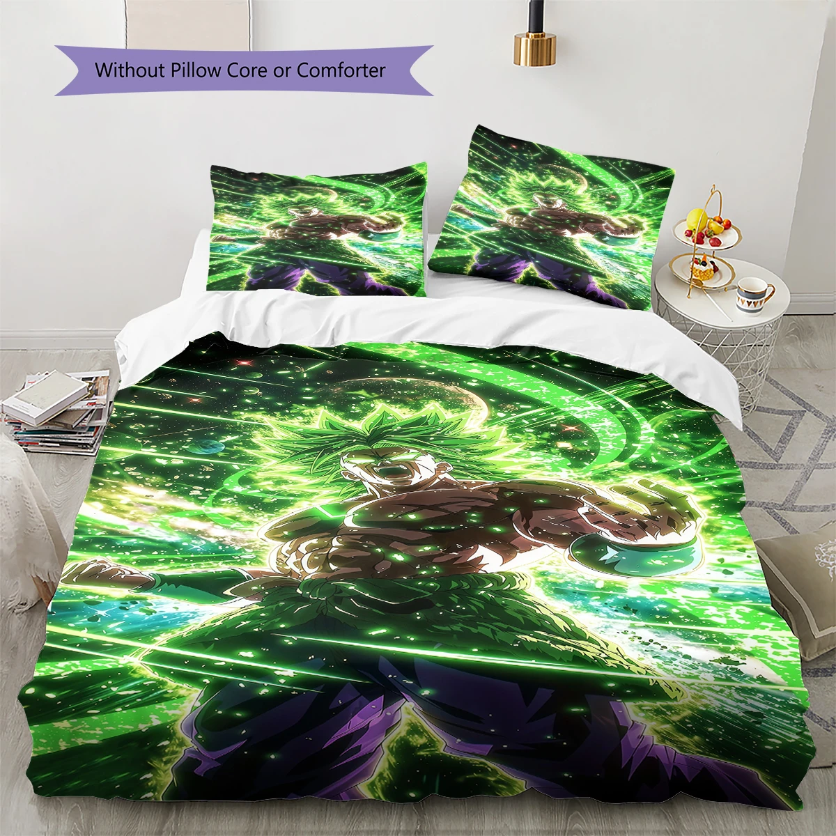 Son Goku Broli Soft and Comfortable Duvet Cover, Children's Bedding Set Gift, Extra Large Size, Various Sizes Available