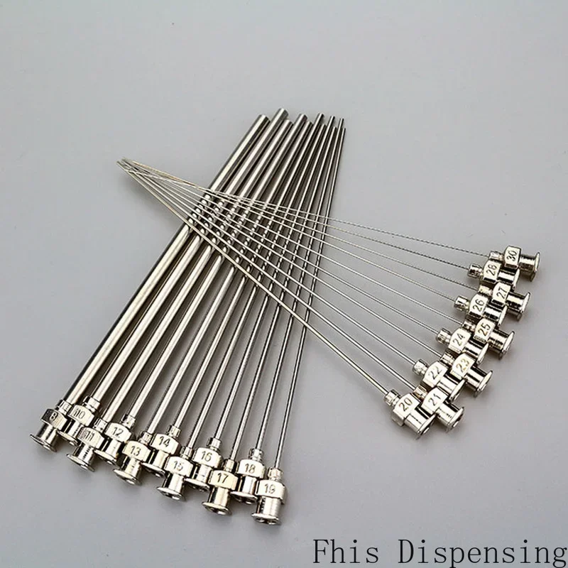 Igła dozująca o długości 100 mm (8G, 10G, 12G, 14G...27G opcjonalnie) Tępa końcówka Cały metal 1 szt.