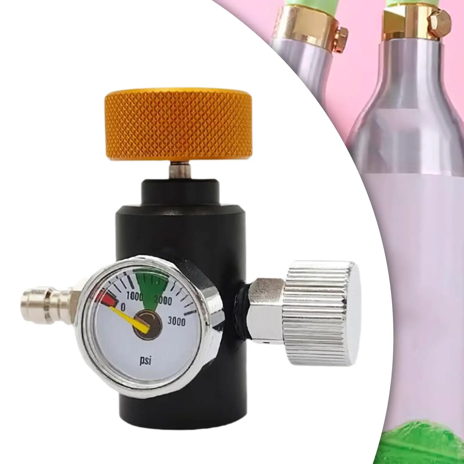 

Адаптер для заправки баллона Sodawater TR21-4 Резьба Надежный манометр 3000PSI и