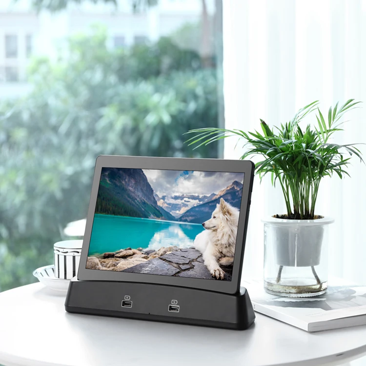 Tablet com Suporte de Carregamento Magnético para Casa Inteligente, Tela Sensível Ao Toque, PC, Android, 3G RAM, 2GB, 10 polegadas, 1280*800 Vidro