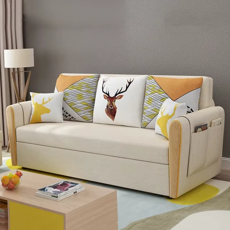 Storage Unique Couches Simple Square Foam Home Foldable Sofa Bed Living Room Modern Designer Divano Moderno Home Furniture