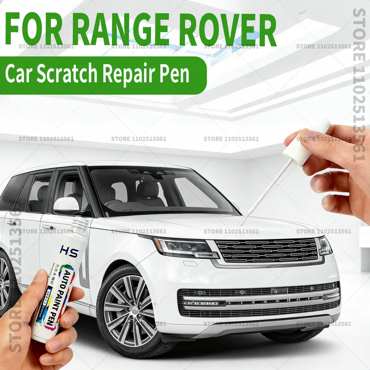 

Карандаш для ремонта автомобильной краски, средство для удаления царапин, аксессуары для авто DIY, для Range Rover 2002-2025, белый, серый, синий, Санторини, черный, 820
