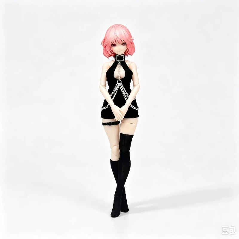 1/12 Scale Mecha Girl Irene 12 Points Bjd Moon Body Doll Clothes Halter Chain Wrap Hip Skirt Outfit