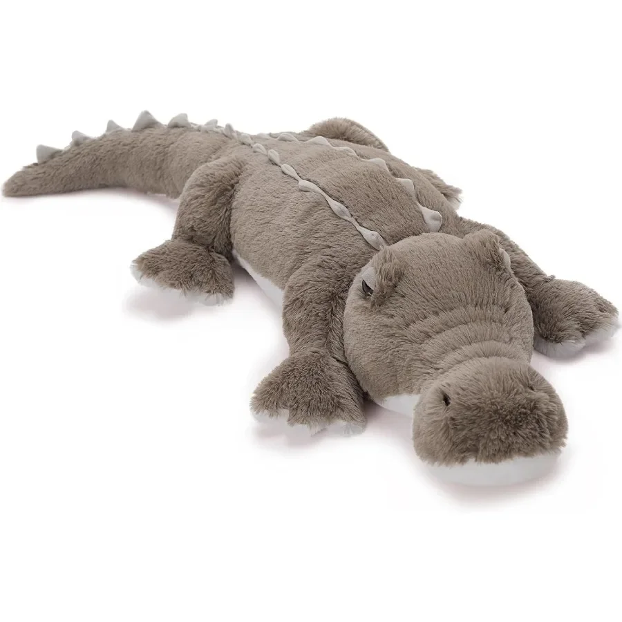 

46 inch Giant Alligator Stuffed Animal Soft Large Alligator Plush Pillow Toy in Green Big Stuffed Crocodile Gift for Boys Girls