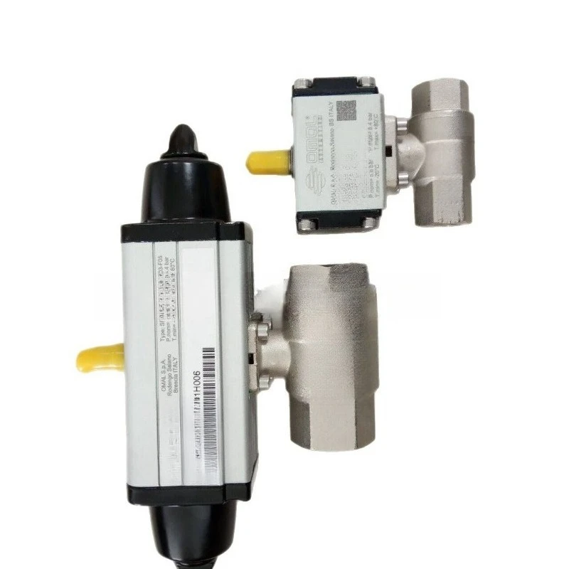 

Pneumatic butterfly valve, model: D376XE75 white, silicone