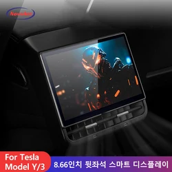 8,66-Zoll-Rückwand für Tesla Model 3 2017–2023, Modell Y 2019–2024, 4 G, 64 G, hintere Unterhaltungs-Display-Unterstützung