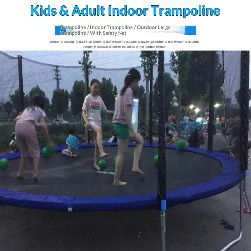 

Large Commercial Trampoline with Safety Net for Parks Outdoor Stalls Indoor and Home Use