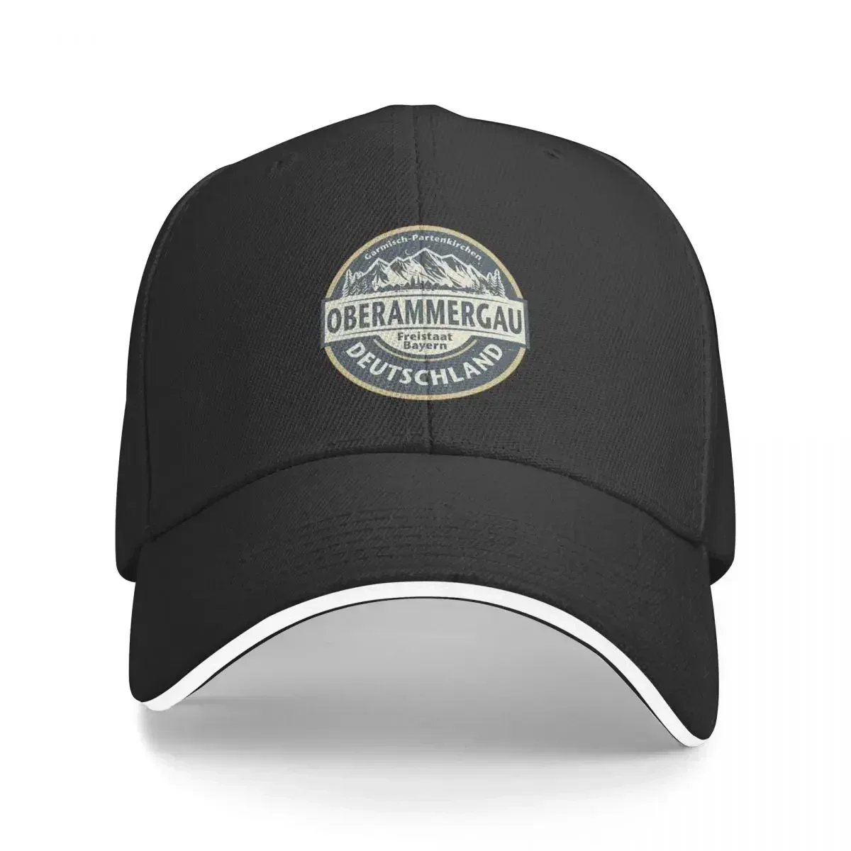 Oberammergau, Bavaria, Germany Unisex Caps Outdoor Trucker Baseball Cap Snapback Breathable Hat Customizable Polychromatic Hats