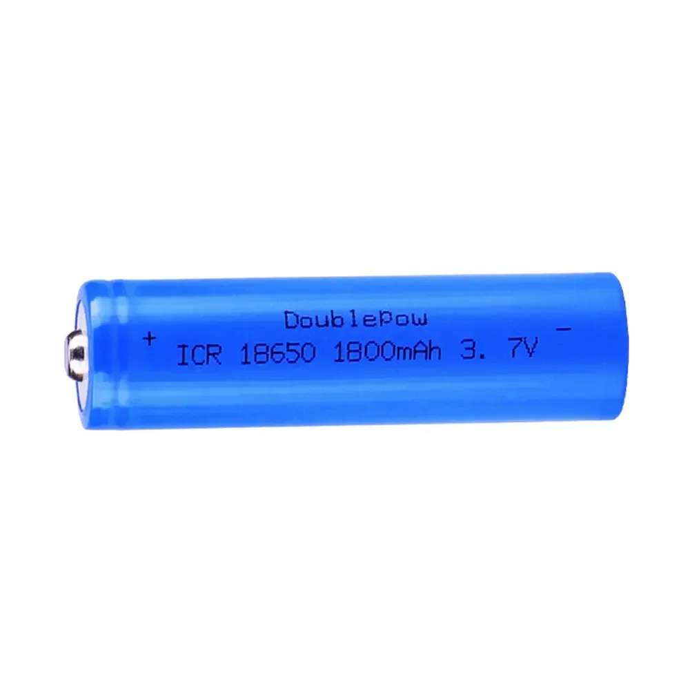 Bateria de íon-lítio 18650 1800mAh 3.7V recarregável para lanterna pequeno ventilador, brinquedo, rádio, alto-falante Bluetooth Doublepow de alta qualidade