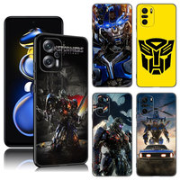 Transformers Autobot Phone Case For Xiaomi POCO X3 X4 NFC F5 M2 M3 M4 M6 X5 Pro F3 F4 GT 5G C31 C55 M5S Black Silicone Cover