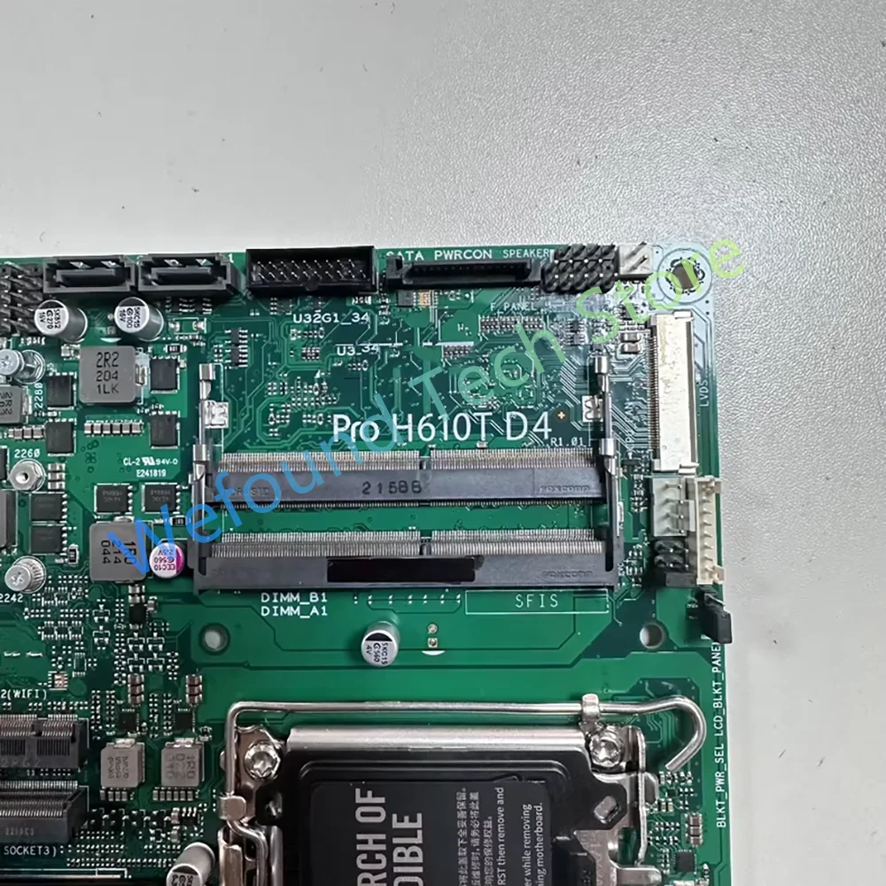 Desktop Motherboard 17x17 ITX Support Dual Screens 4K@60H Pro H610T D4 CSM