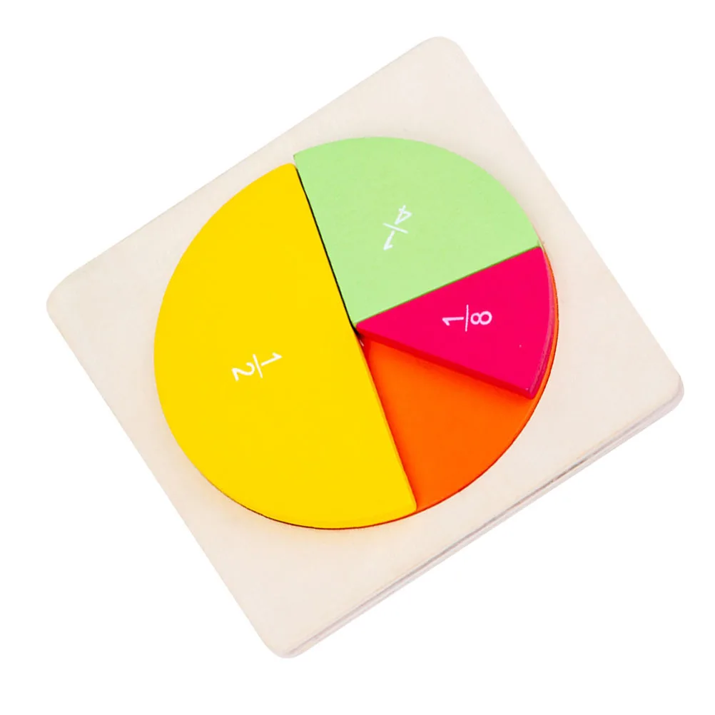 

1Pcs Fraction Circles Learning Disk for Children Educational Pie Puzzle Tool to Teach Fractions Counting and