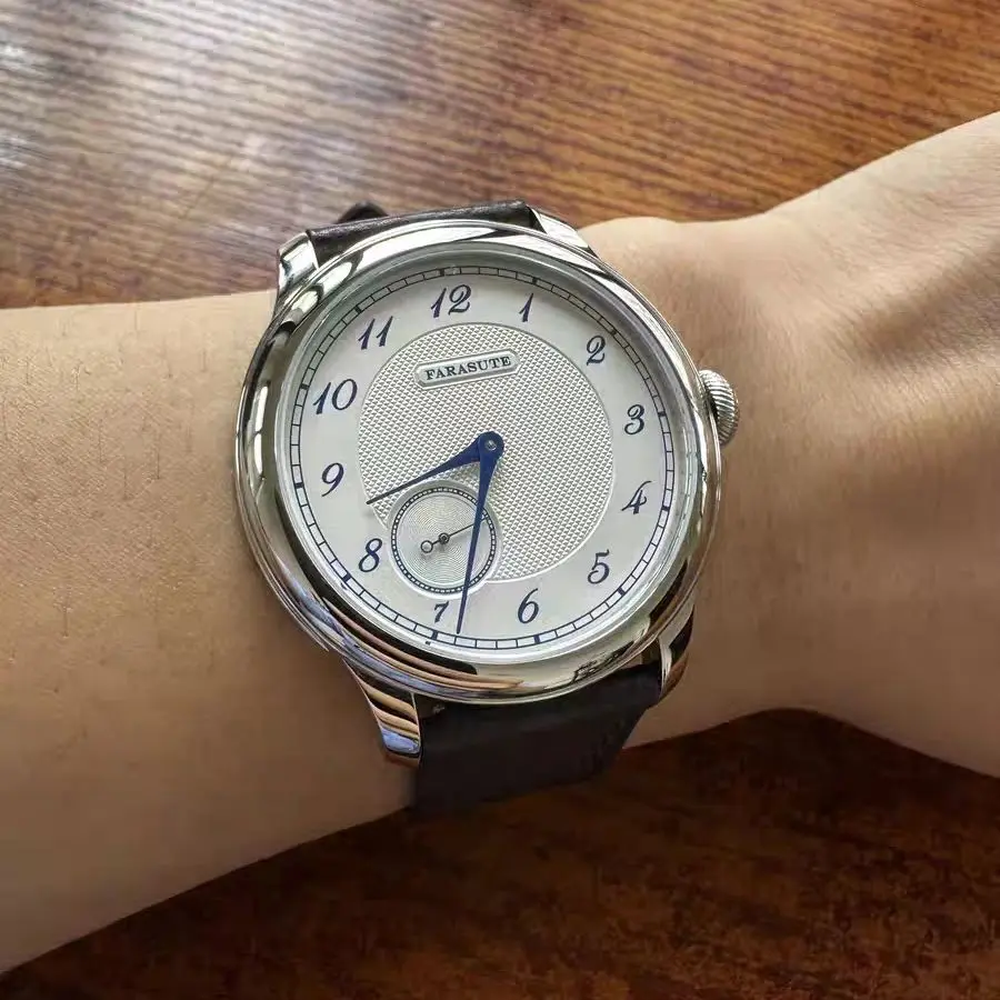 

Мужские автоматические часы FARASUTE, винтажные, 40 мм, механические наручные часы, водонепроницаемые до 50 м, сапфировое стекло, маленький секундный циферблат, ST17