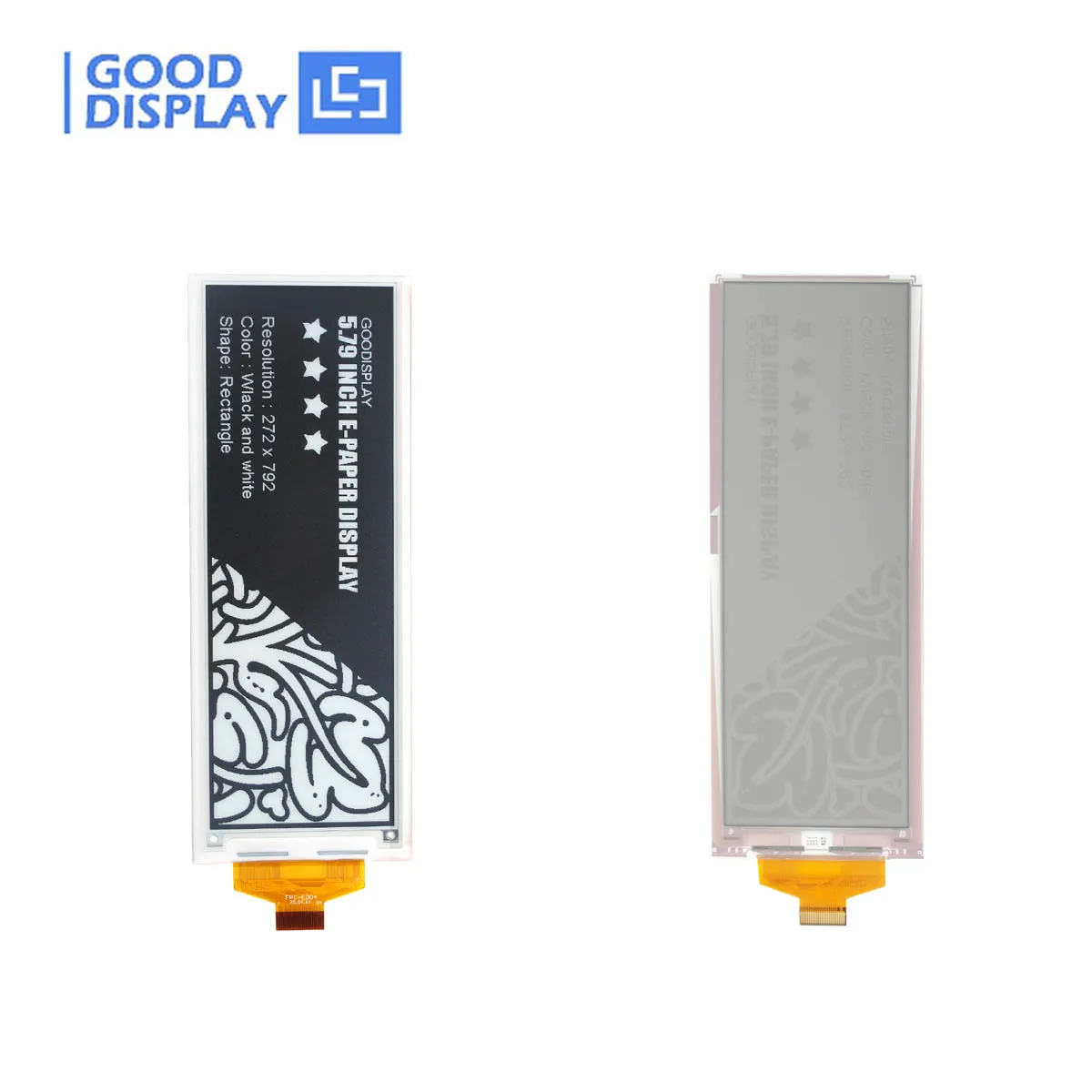 E-Ink EPD Epaper 5.79 Inch E-Paper Display Electronic Shelf Label, GDEY0579T93 with Adapter Board