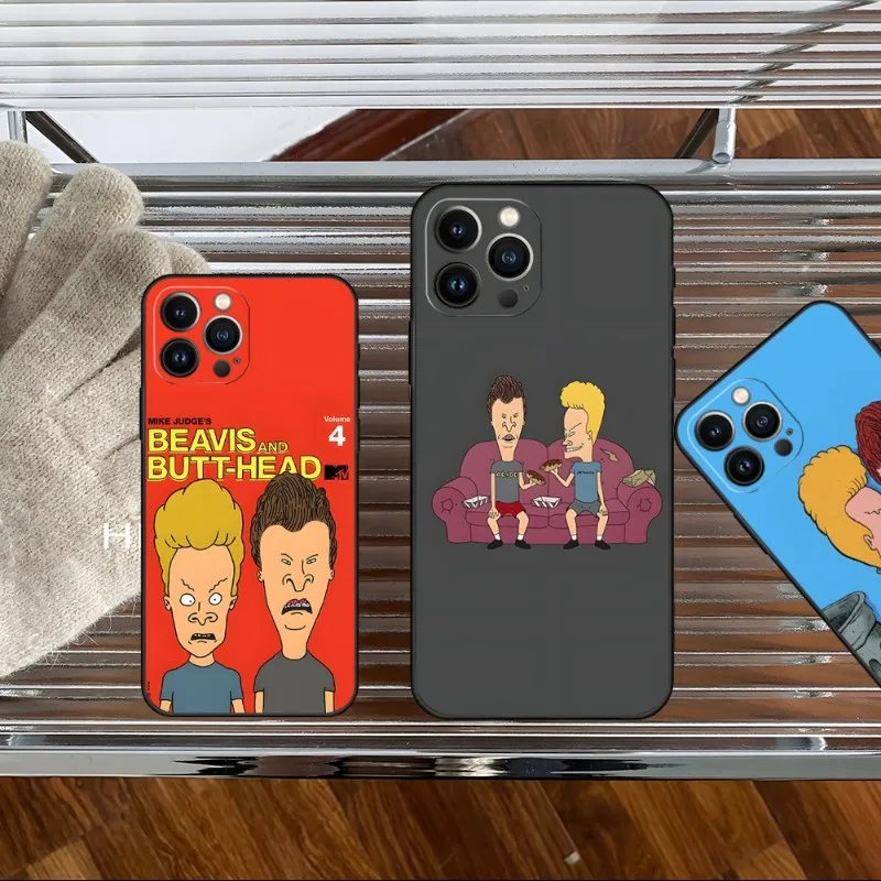 Beavis And Butthead Cartoon Phone Case 2023 For IPhone 15 14 11 12 Pro 8 7 Plus X 13 Pro MAX SE2020 XS 13 Shell Covers