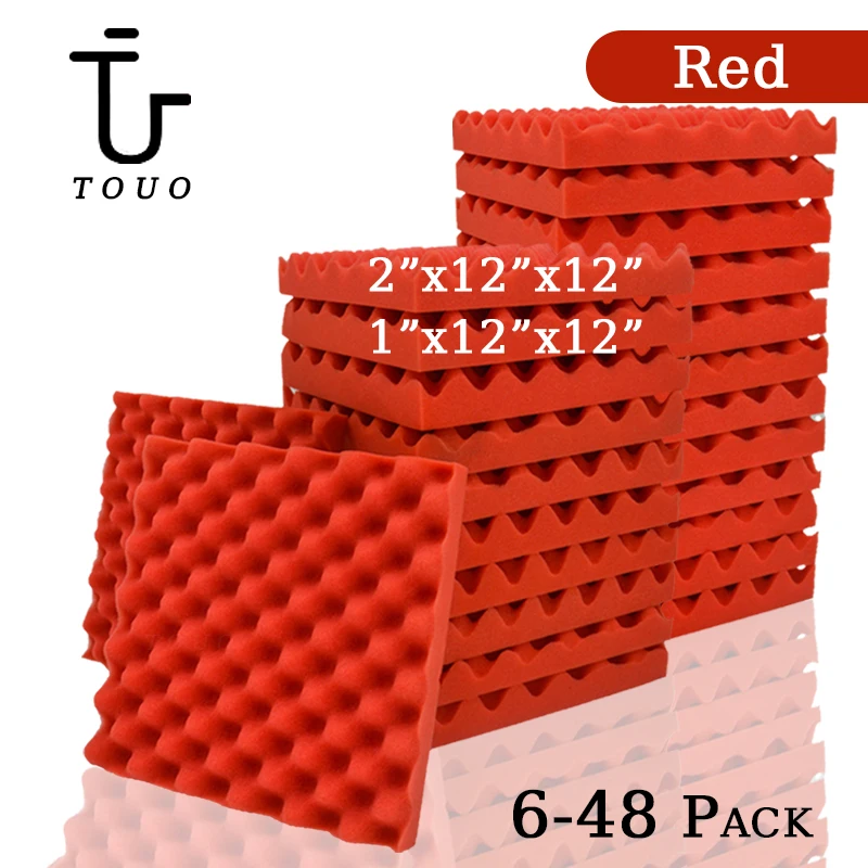 Schiuma insonorizzata da parete della parete solare di touo 6 12 24 48 PC SULLA DENSIMENTA SULLA ASSOLUZIONE MATERIALE ACUSTICA ACUSTICA SPUCIO Isolamento del rumore del soffitto