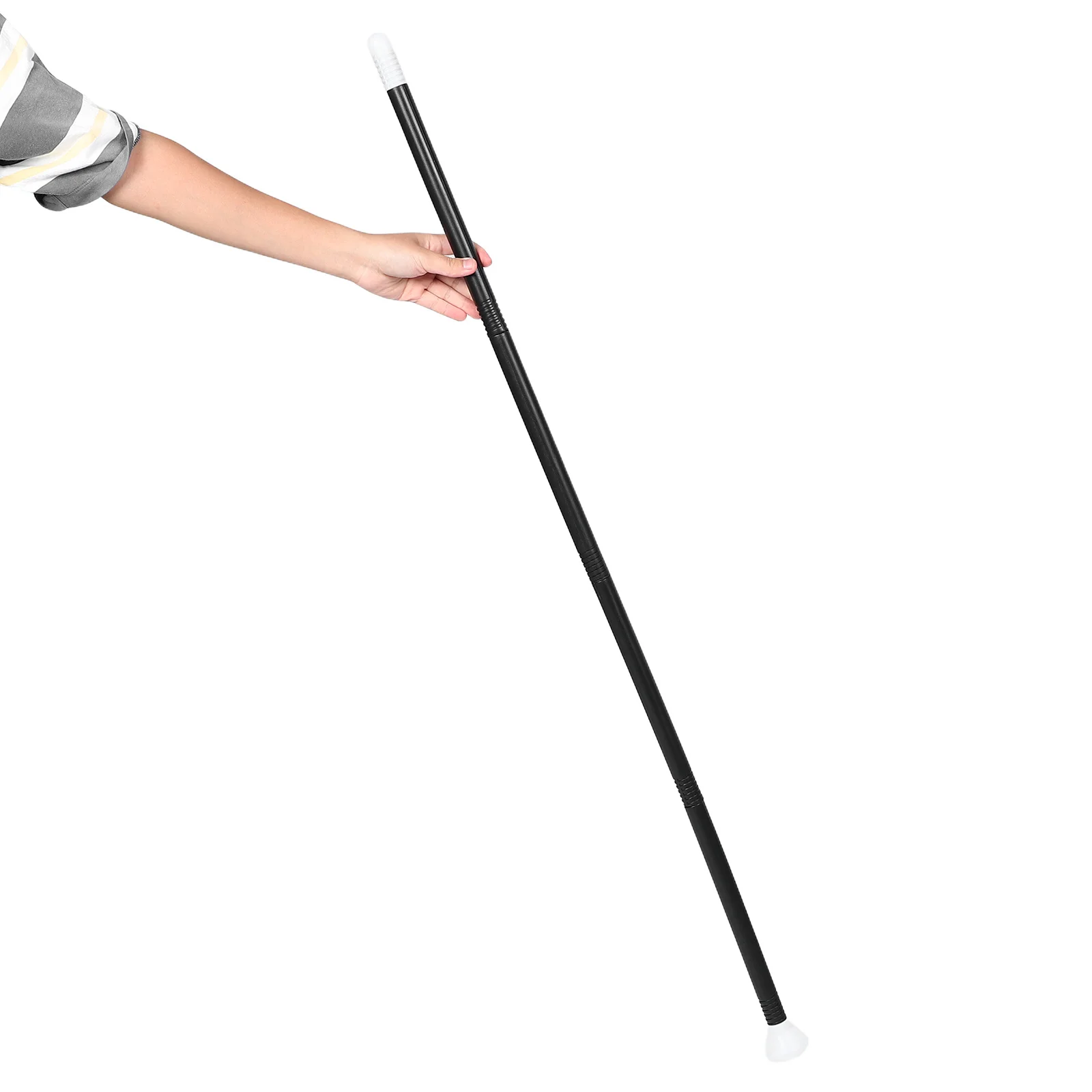 

2Sets Halloween Costume Cane Magician Staff Black Lightweight Walking Stick Prop Party Stage Accessories Cosplay