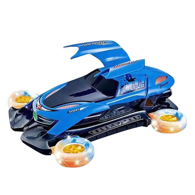 Toddler Electric Car Light Up Car With Music 360 Degree Rotating Car Toys Colorful Small RC Drift Car Light Bright Toy For