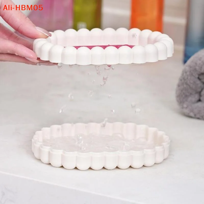 (HB05)Plastic Bathroom Shower Soap Box Travel Portable Small Soap Tray Dish Storage Holder Plate Home Soap Container view 3