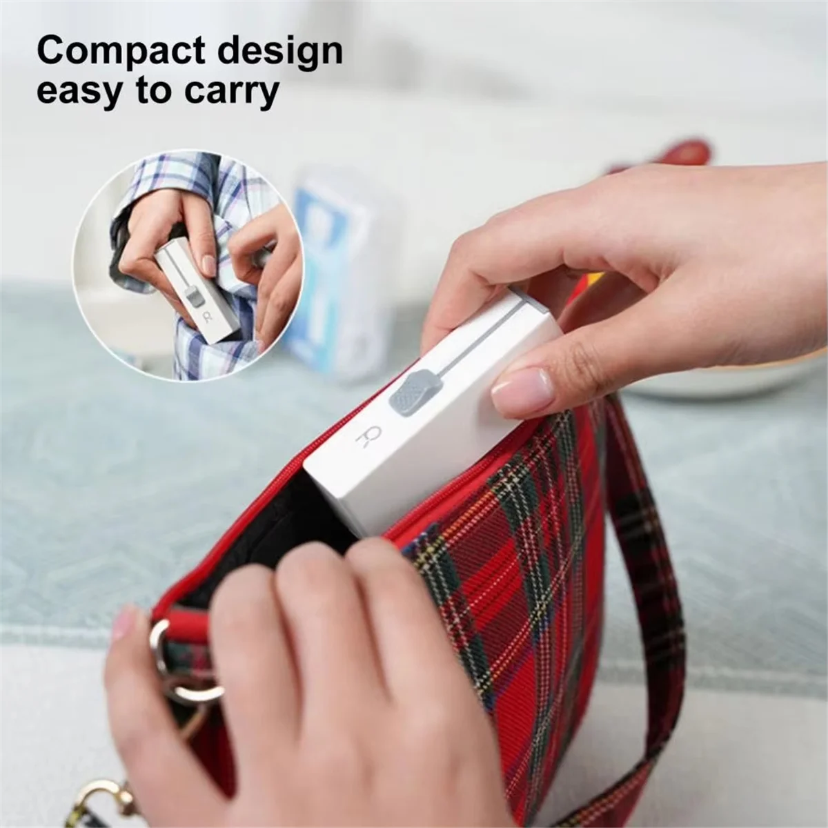 HHTL Dental Floss Dispenser - Portable Dustproof Case with Compact Size, Includes Floss Picks, Ideal for Travel and Daily Use