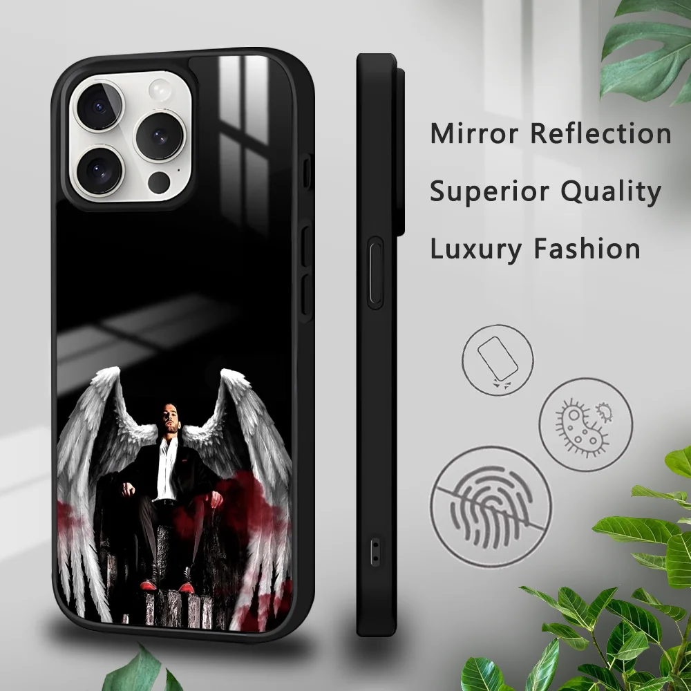 

Famous movies L_Lucifer Phone Case For iPhone 16 15 14 13 12 11 Pro Xs Max Mini Plus Celulares Hard Funda