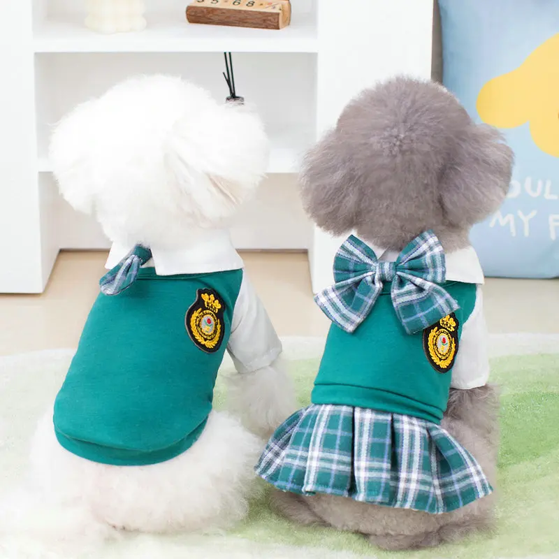 Couple Pet Dog Clothes Pet Matching Clothes Pet Uniforms Cotton Puppy for Small Dogs Costume Couple Pet Shirt Ropa Para Perro