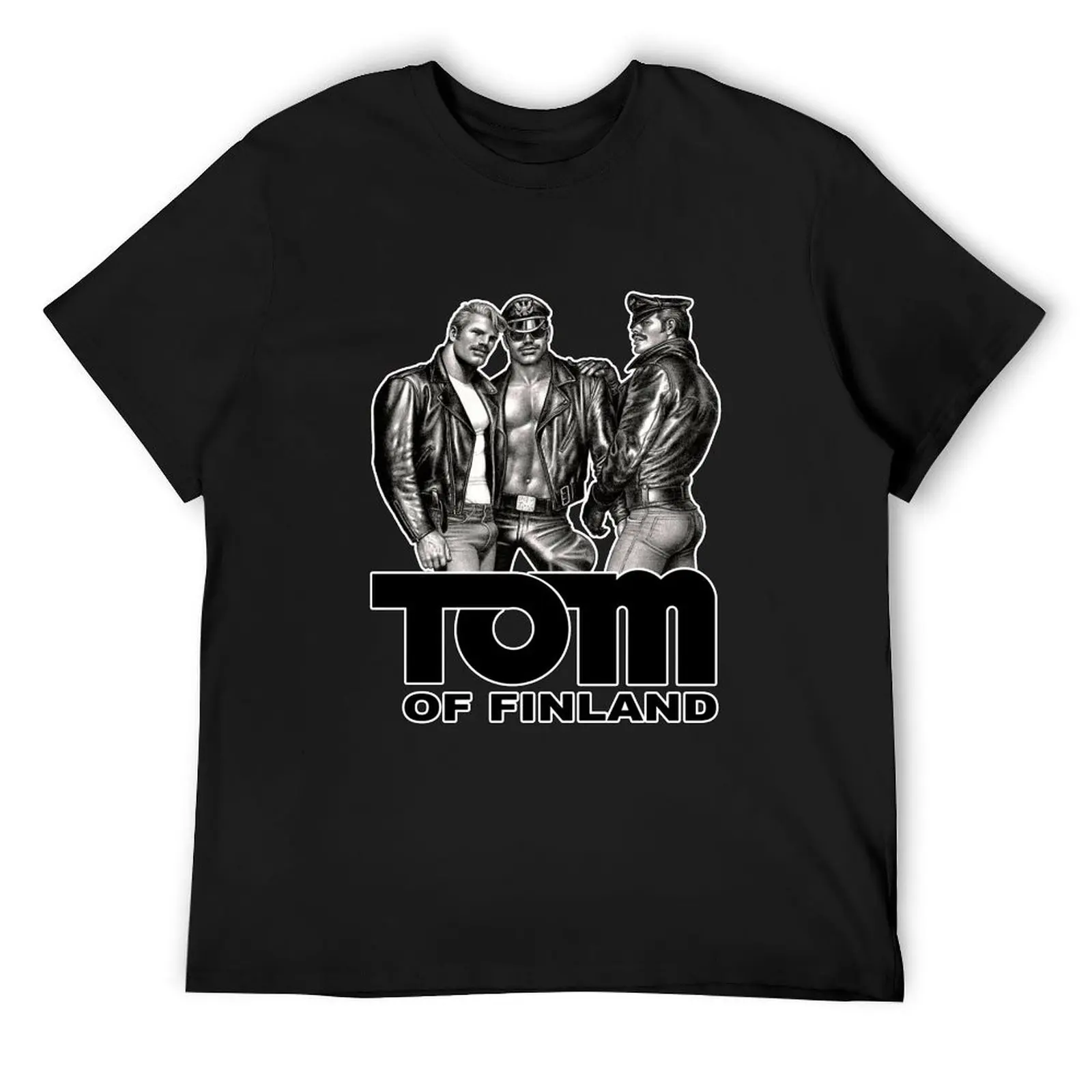 TOM OF FINLAND - KINK (WHITE) T-Shirt plus size clothes vintage t shirts oversized graphic tee fruit of the loom mens t shirts