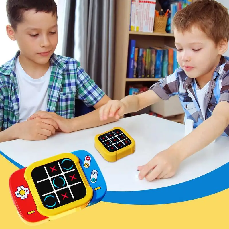 Travel Games For Adults Handheld Electric Puzzle Game Console Safe 3 Modes Fast Response Two Player Toy For Children Teens