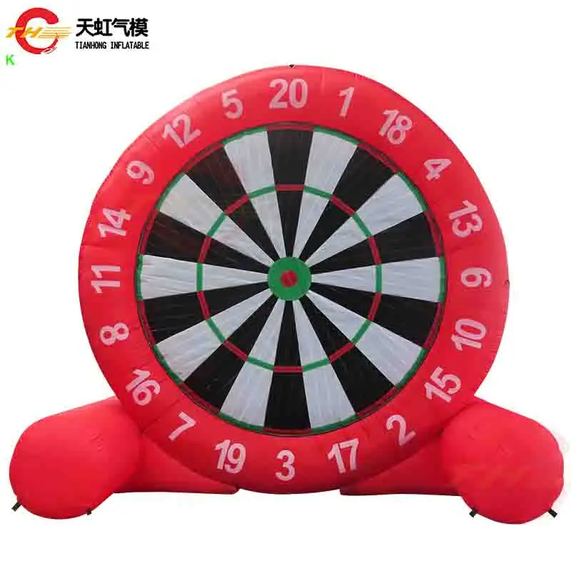 

Fast Ship Red Inflatable Football Dart Board Carnival Game Outdoor Blow up Soccer Targets Toys