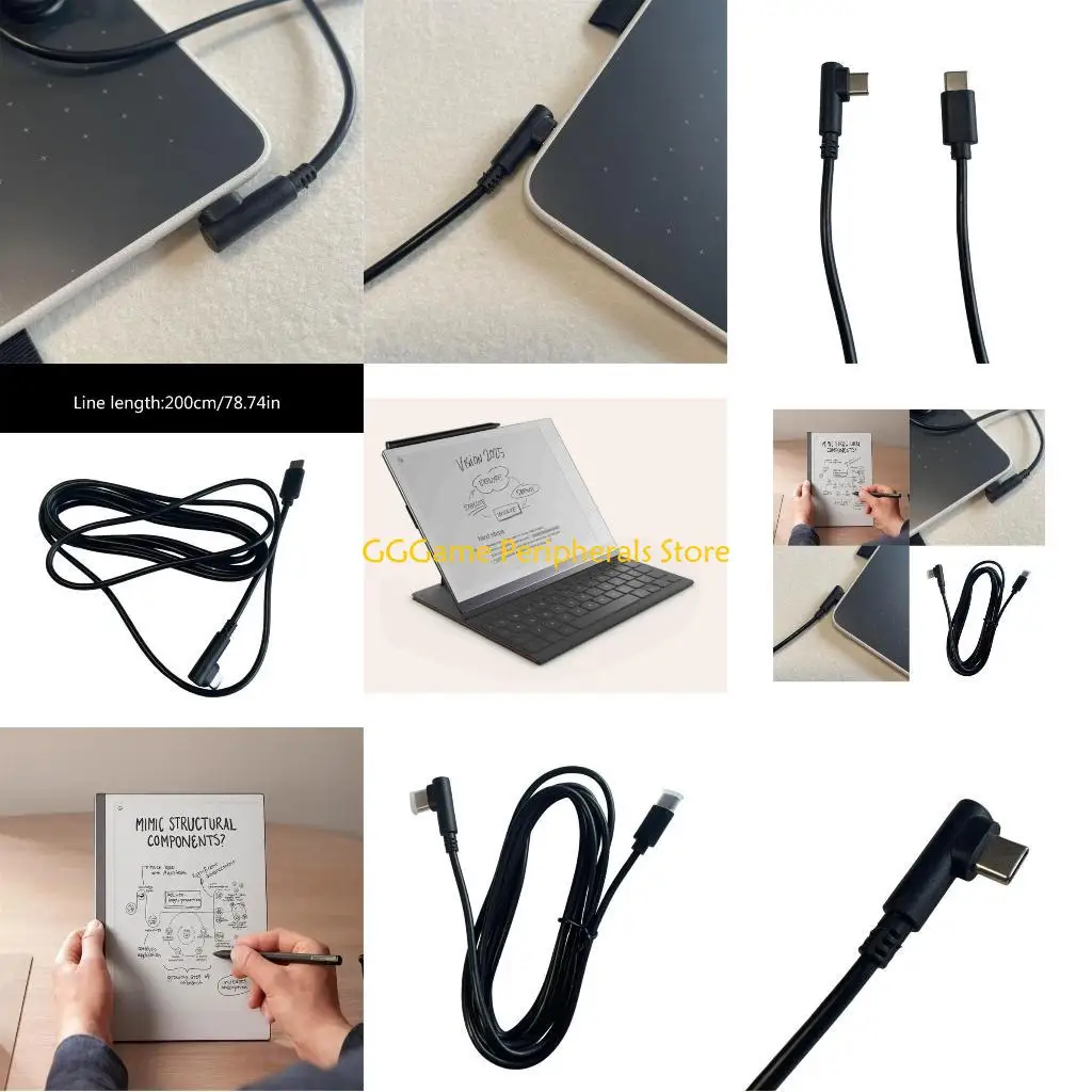 

U55B Data Cable for reMarkable Paper 2 Notepads Enhanceds Charging Experience