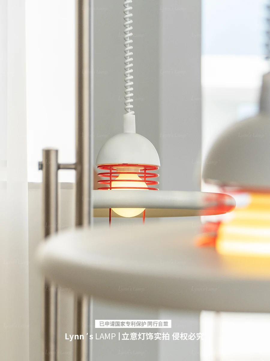 Nordic Memphis pendant light telescopic restaurant bar ins style homestay UFO lighting fixtures