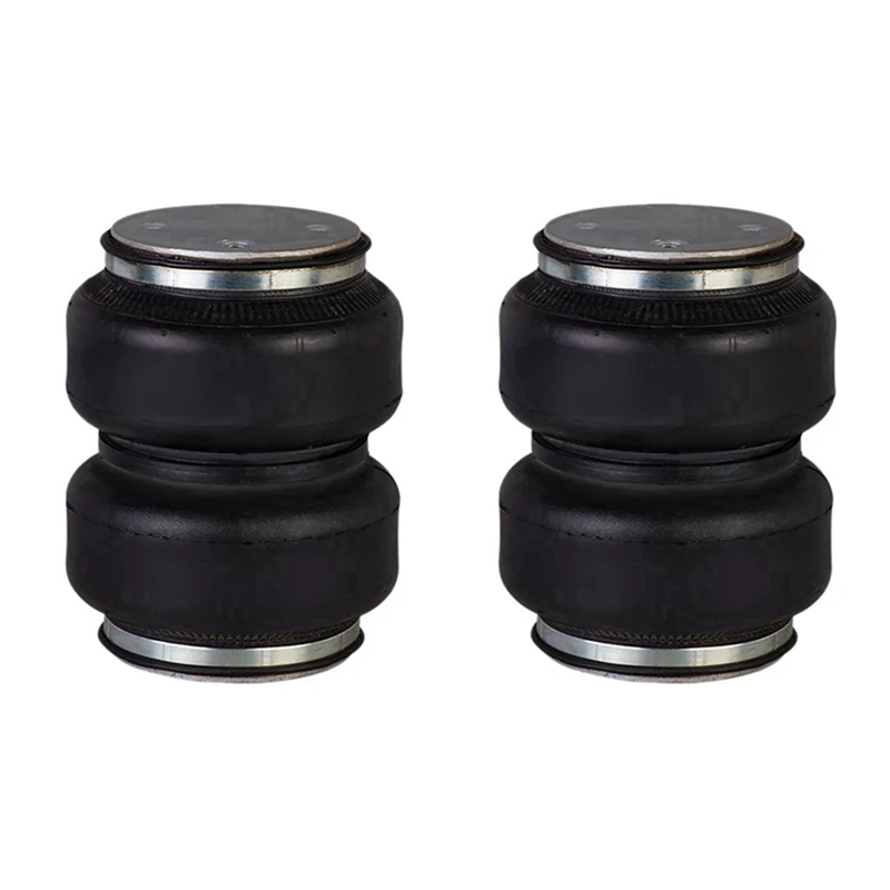 2X Air Suspension Double Convoluted Rubber Air Spring  Shock Absorber Universal Truck 2E6X2