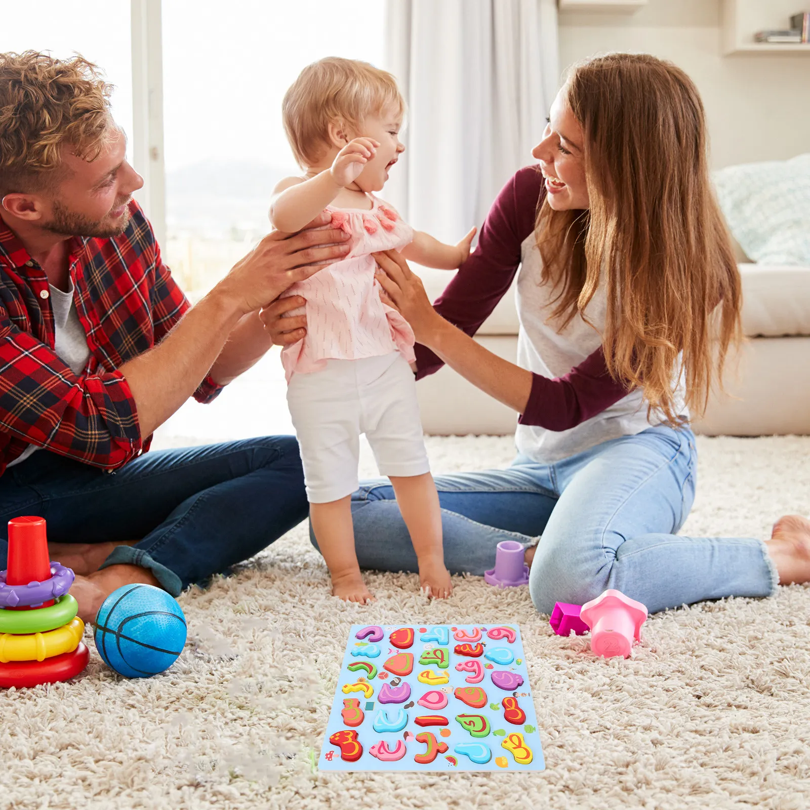 

Wood Arabic Alphabet Puzzle Montessori Learning Educational Game Early Childhood Letter Recognition for Toddlers