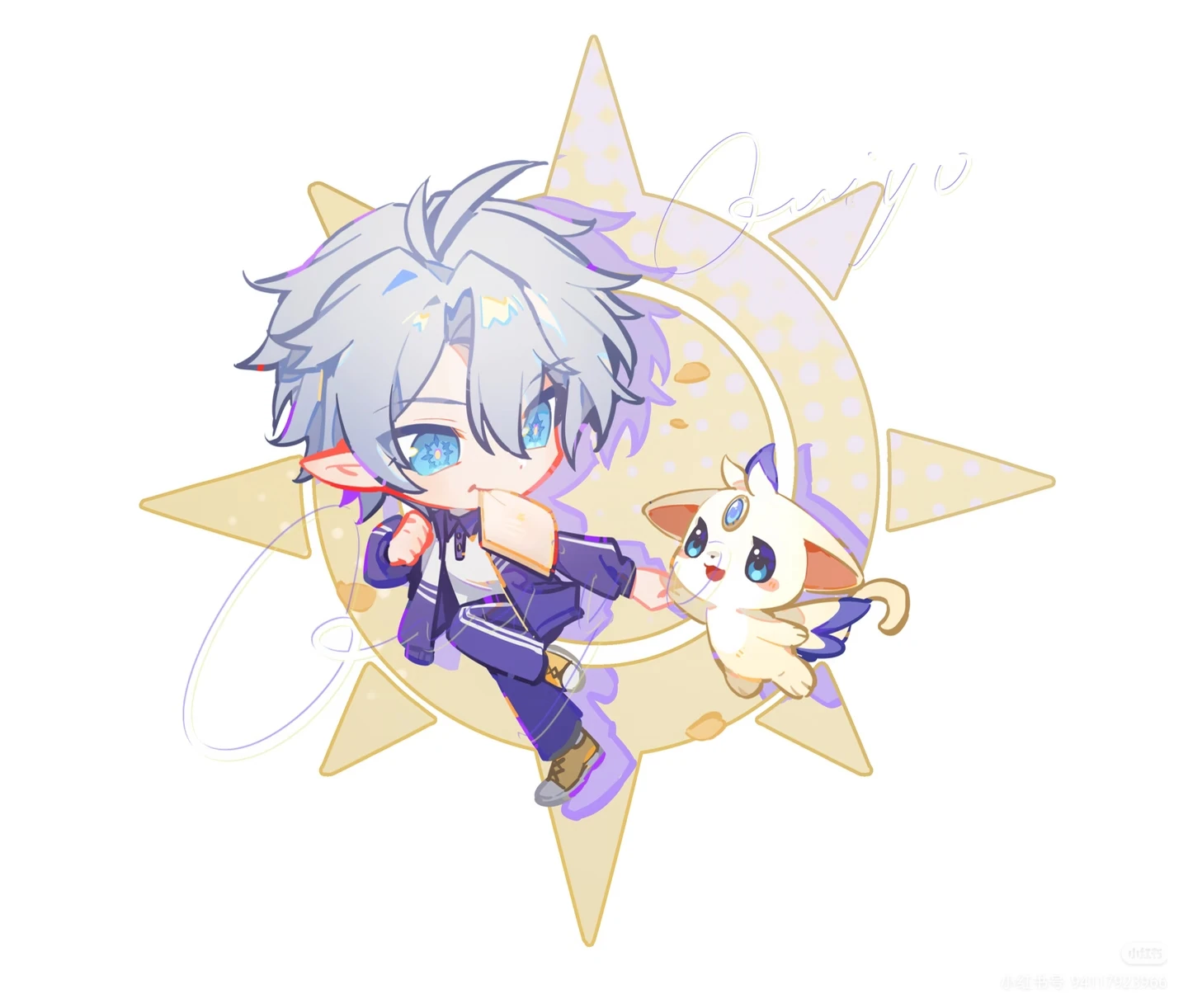 New Honkai:Star Rail Characters and Cartoon Animals Acrylic Cellphone Strap For Mobile Phone Case Keychain Key Chain Cover Hang