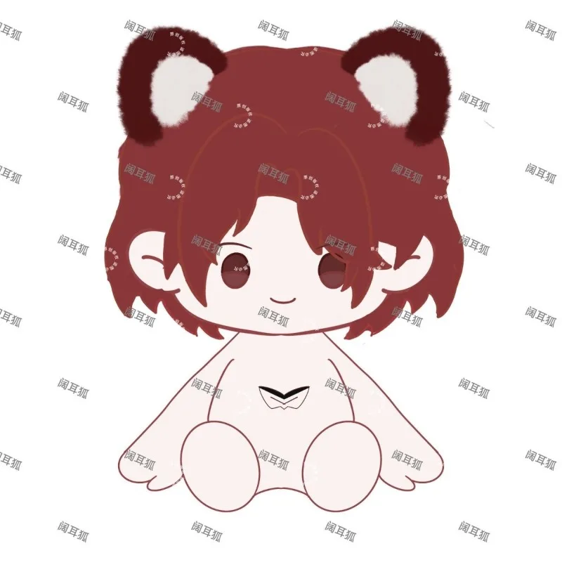 

40CM WONDER Attribute Sitting Posture Plush Doll Cartoon Cotton Adorable Delicacy Furry Mascot Ornament Stuffed Toy Plushie Gift