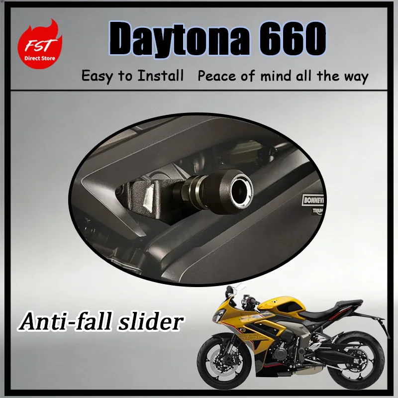 

FOR High-End Forged One-Piece Engine Protector Crash Bar for Daytona 660 2024-2026 Quad-Point Force Dispersion Structure