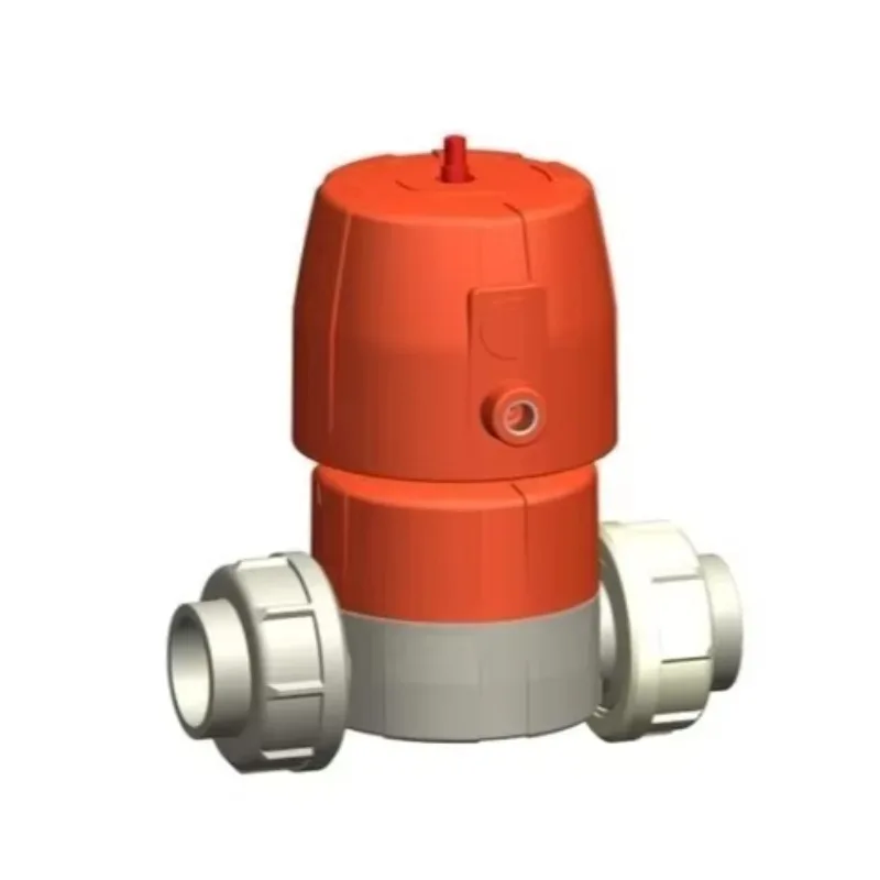 Gold seller +GF+ PVC/PTFE DN32 Socket FC Diaphragm Valve -Resistant, Zero Leakage for Chemical & Pharm